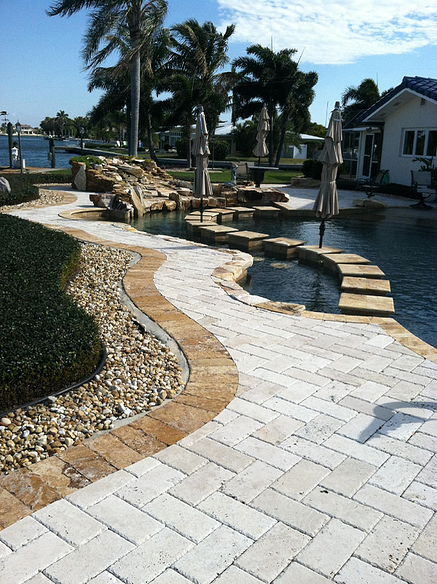 Patio Pavers in Back Yard of Bradenton FL